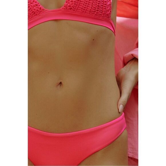 NEW Anthropologie Peixoto Pink Passion Bella Bikini Swimsuit Bottoms Medium - Picture 4 of 4